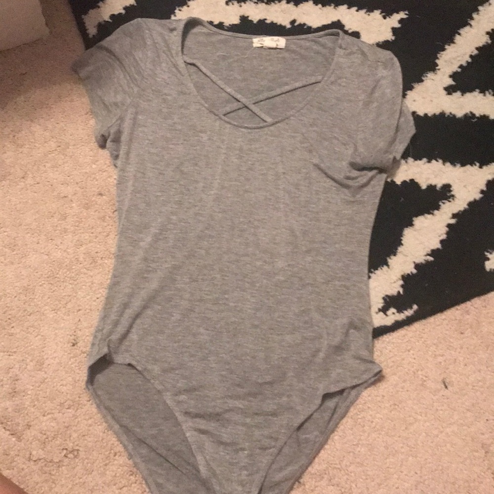 Gray bodysuit